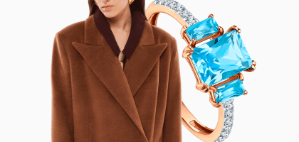 Голубой и коричневый – самое стильное цветовое сочетание этой зимы