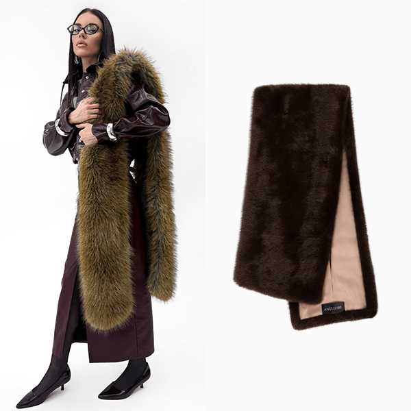 Манишки, палантины и воротники: как носить ультрамодные меховые аксессуары