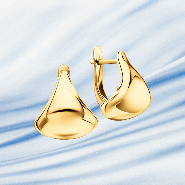 Серьги текучих, плавных форм – настоящий хит 2026 года