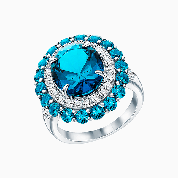 Этой зимой вам не обойтись без коктейльных колец с цветными камнями, как у Fendi