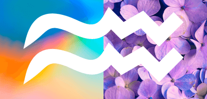 Влияние цвета на знаки зодиака: Водолей