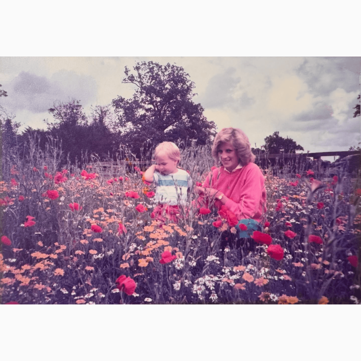 Принц Уильям поделился редким снимком с принцессой Дианой