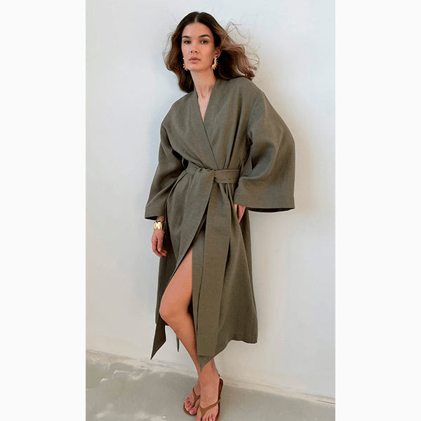 Домашнее кимоно в качестве уличной одежды – как вам такой вариант на эту весну?