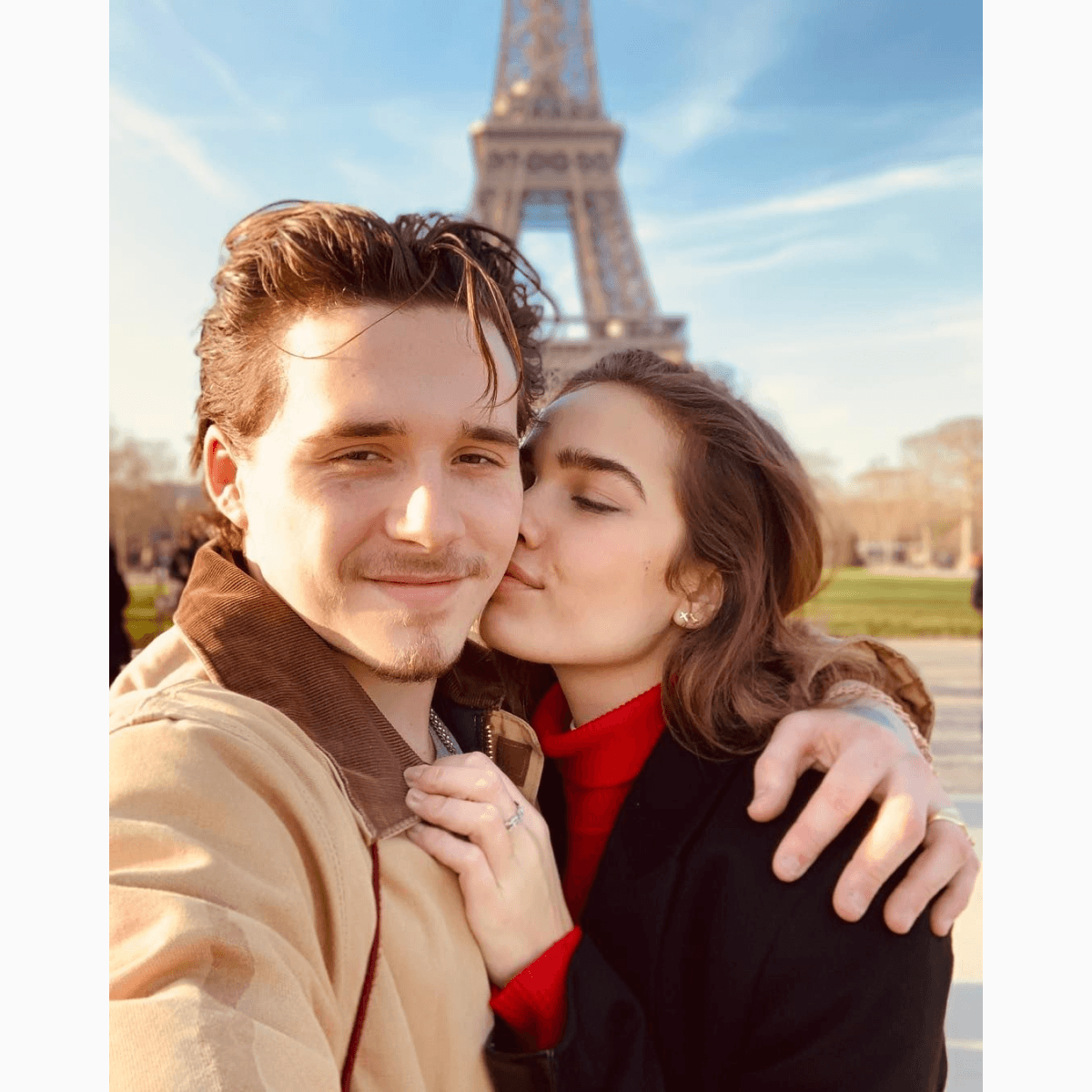 Бывшая девушка Бруклина Бекхэма поддержала его в конфликте с семьей