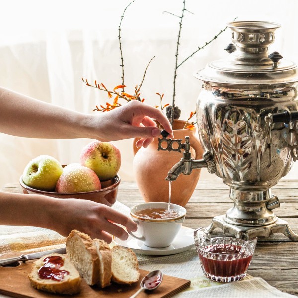 самовар в подарок на фланелевую свадьбу